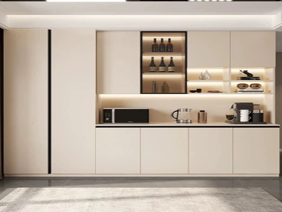 奶油風極簡餐邊柜 提升客餐廳顏值全靠它